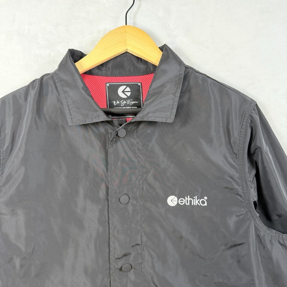Ethika Men's Lightweight Coach Jacket Black Size M